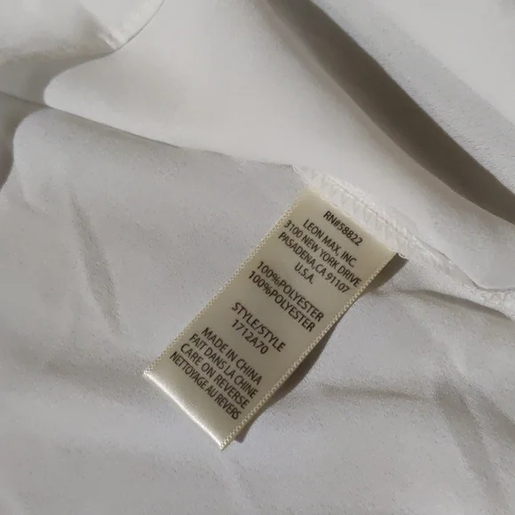 NWT Max Studio Ruffle Tie Neck Blouse - Picture 5 of 5